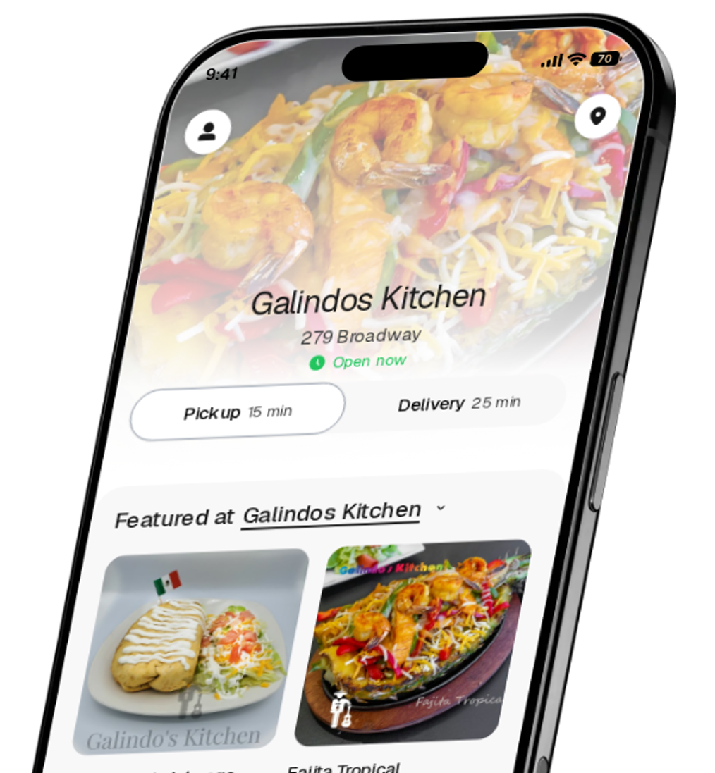 Galindos Kitchen app preview